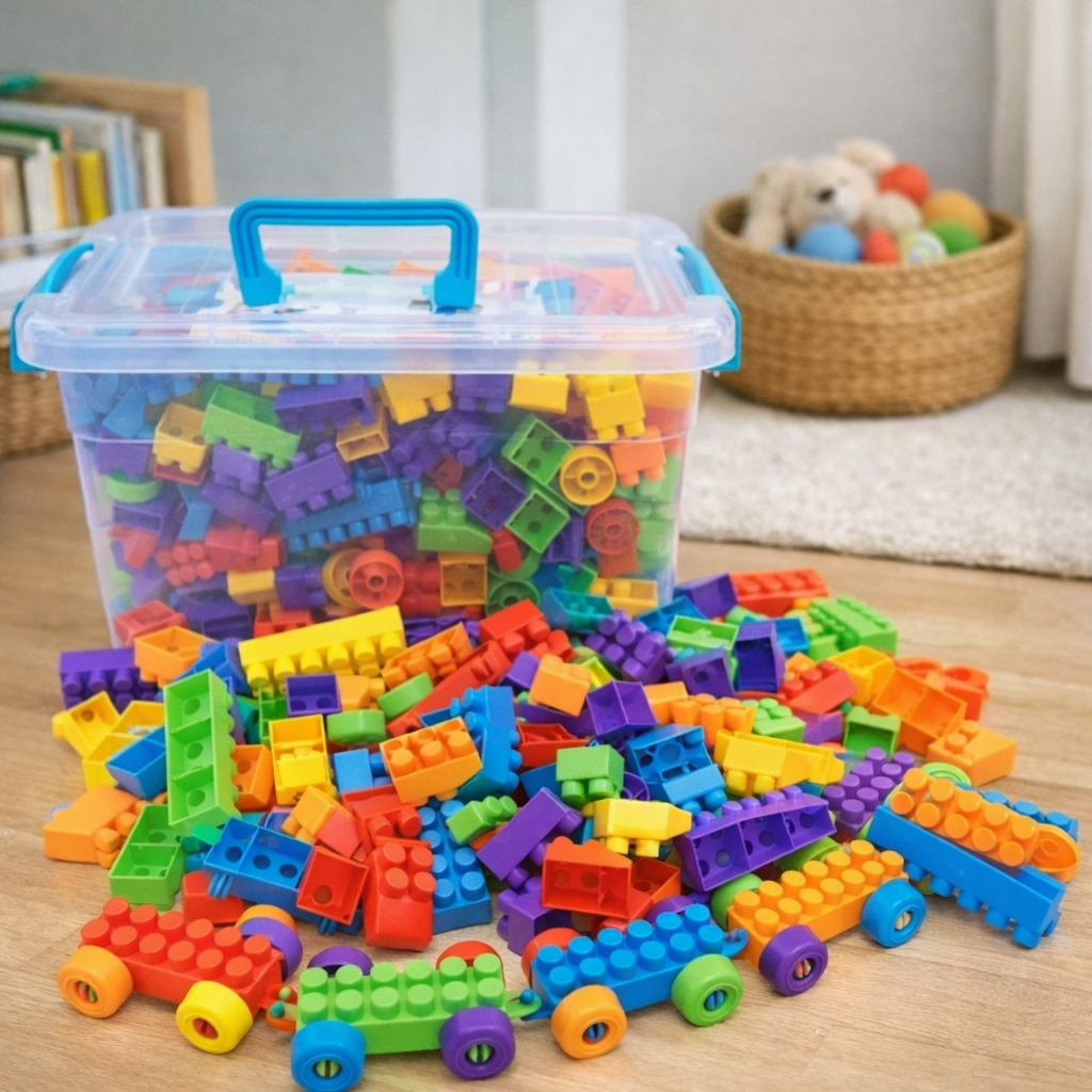 Blocos de Montar 280 Peças com Caminhãozinho | Brinquedo Educativo Criativo para Crianças – Brincaae