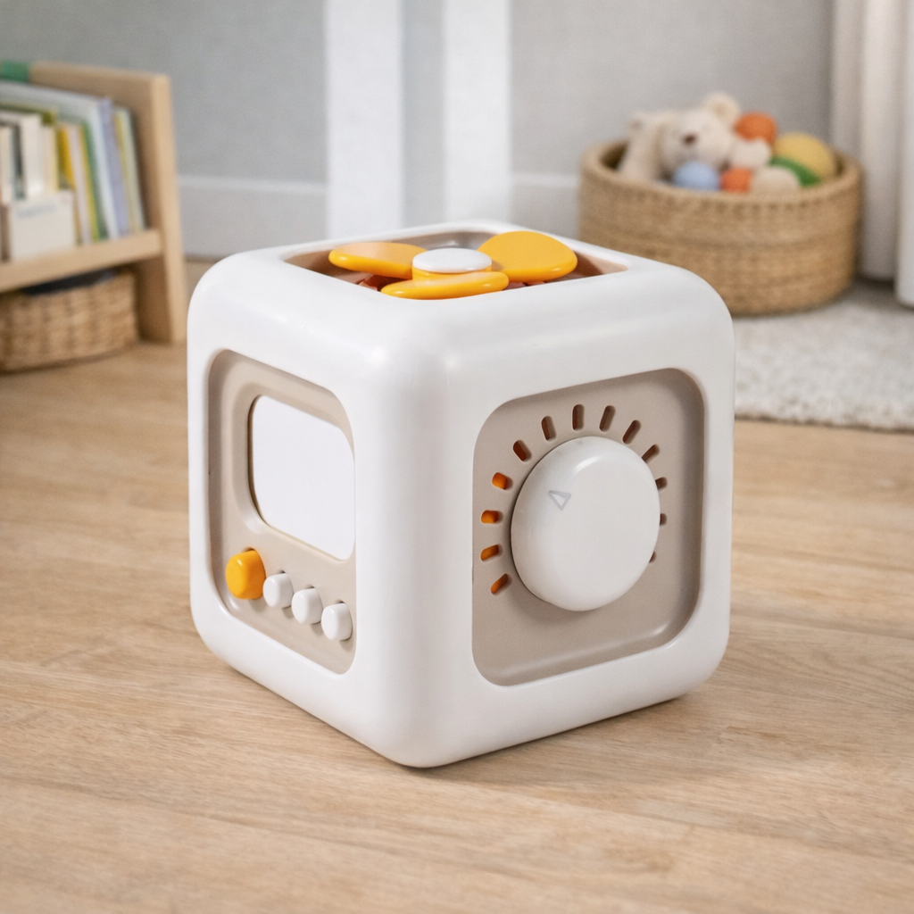 Brinquedo Sensorial Montessori 6 Lados | Cubo de Atividades Educativo para Crianças 3+ – Brincaae