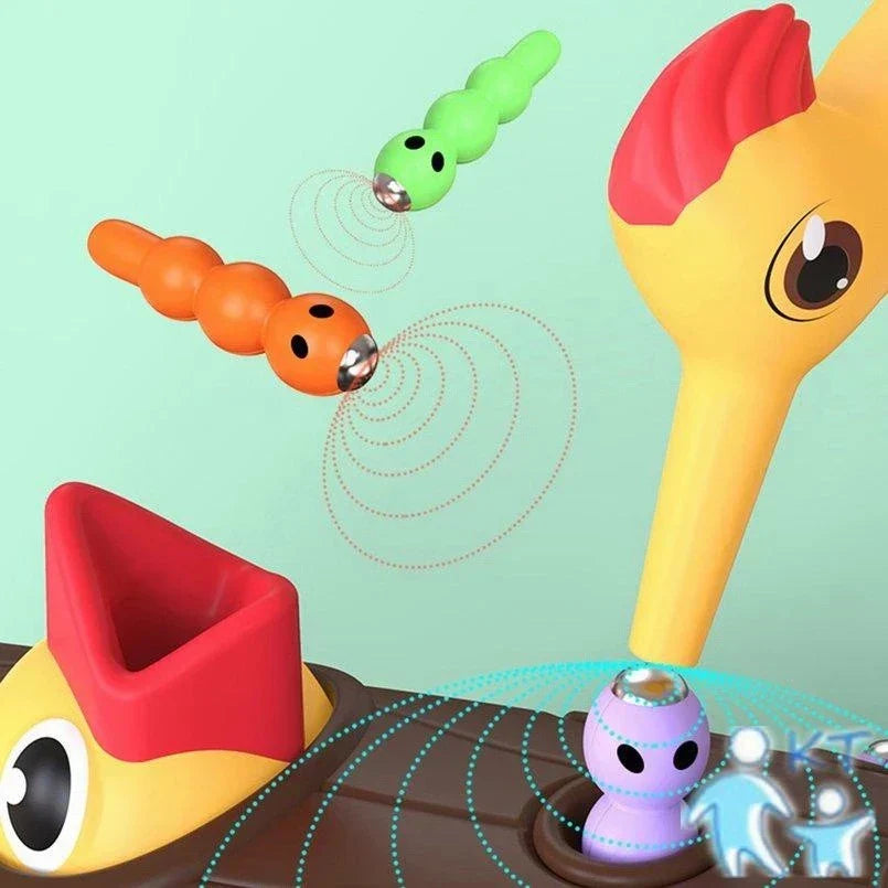 Brinquedo Pica-Pau Magnético Educativo | Jogo de Coordenação Motora e Foco para Crianças 2 a 5 Anos – Brincaae