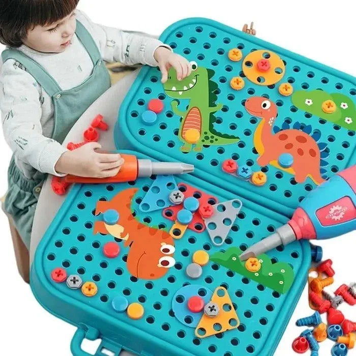 Maleta Infantil de Ferramentas com Furadeira Elétrica 228 Peças | Brincaae