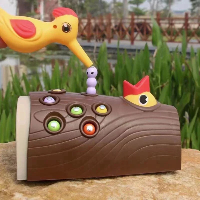 Brinquedo Pica-Pau Magnético Educativo | Jogo de Coordenação Motora e Foco para Crianças 2 a 5 Anos – Brincaae