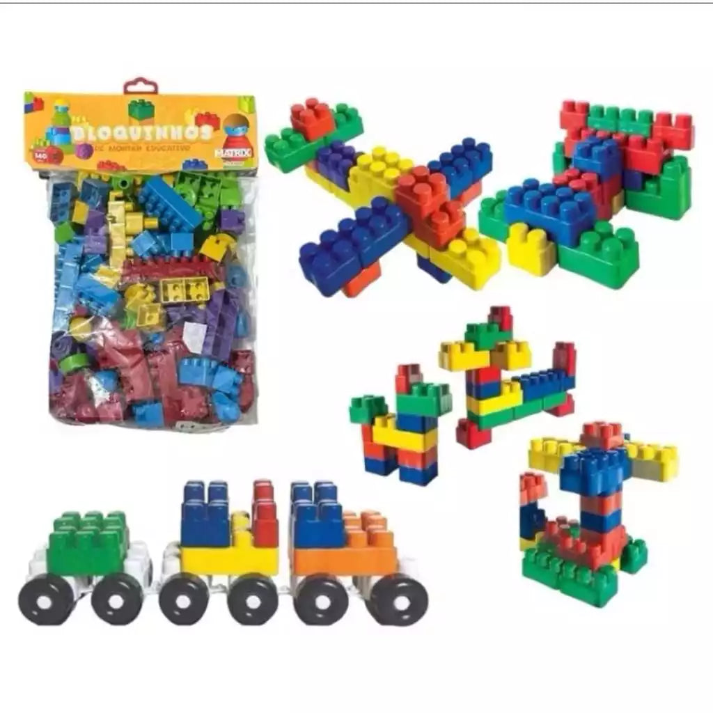 Blocos de Montar 280 Peças com Caminhãozinho | Brinquedo Educativo Criativo para Crianças – Brincaae