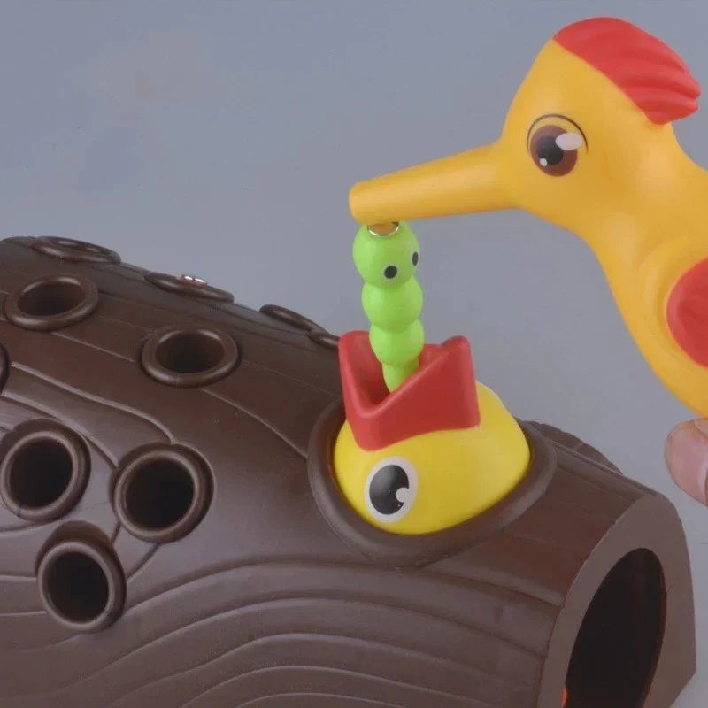 Brinquedo Pica-Pau Magnético Educativo | Jogo de Coordenação Motora e Foco para Crianças 2 a 5 Anos – Brincaae