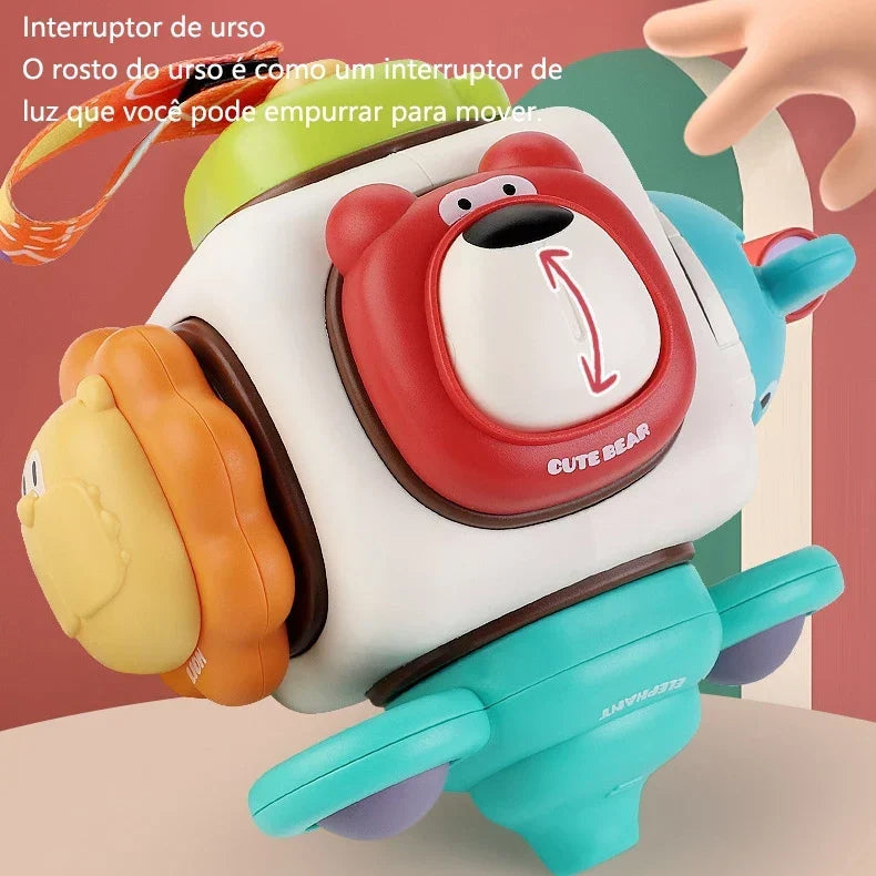 Brinquedo Sensorial Montessori 6 Lados | Cubo de Atividades Educativo para Crianças 3+ – Brincaae