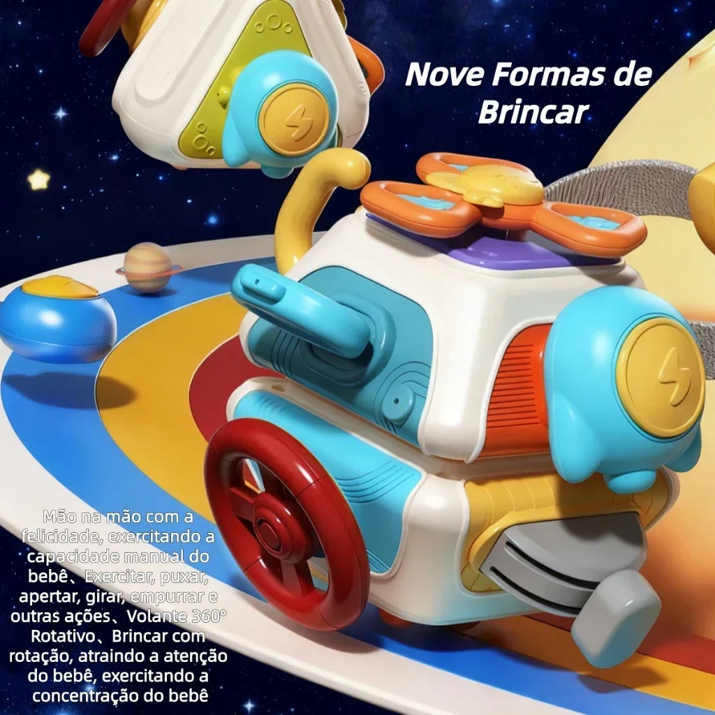 Brinquedo Sensorial Montessori 6 Lados | Cubo de Atividades Educativo para Crianças 3+ – Brincaae