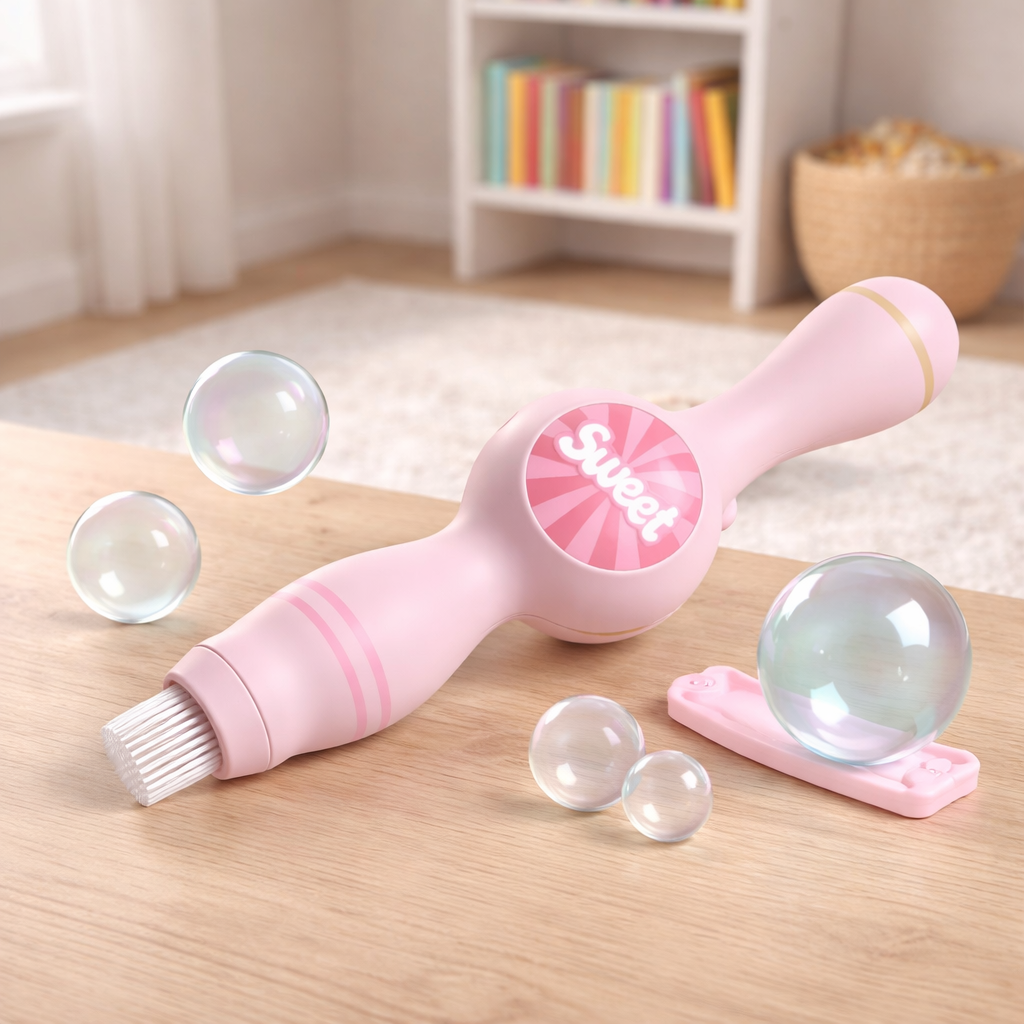 Máquina de Bolhas com Efeito Fumaça Mágica – Varinha de Sabão | Brincaae